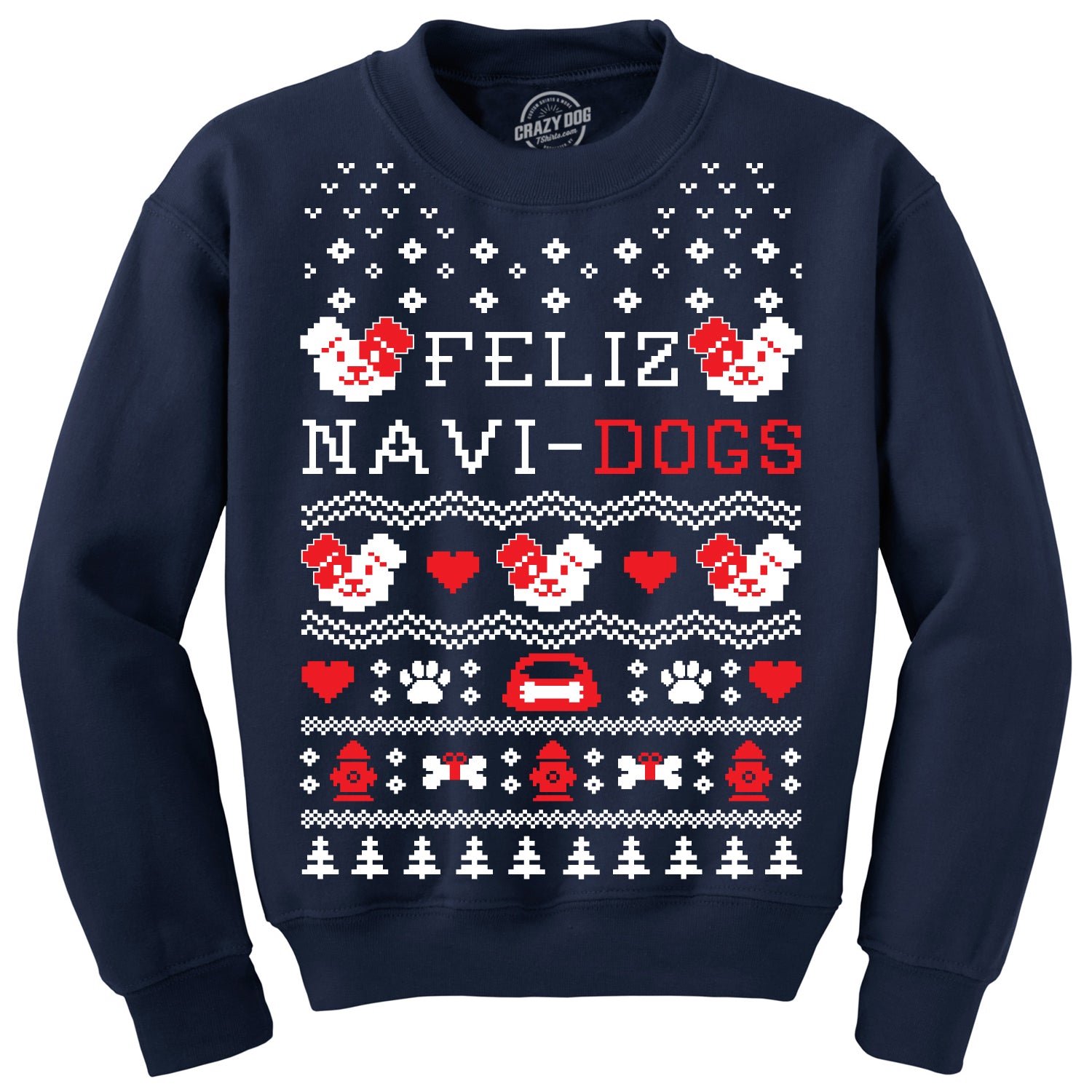 Bonmartx Feliz NaviDogs Crew Neck Sweatshirt