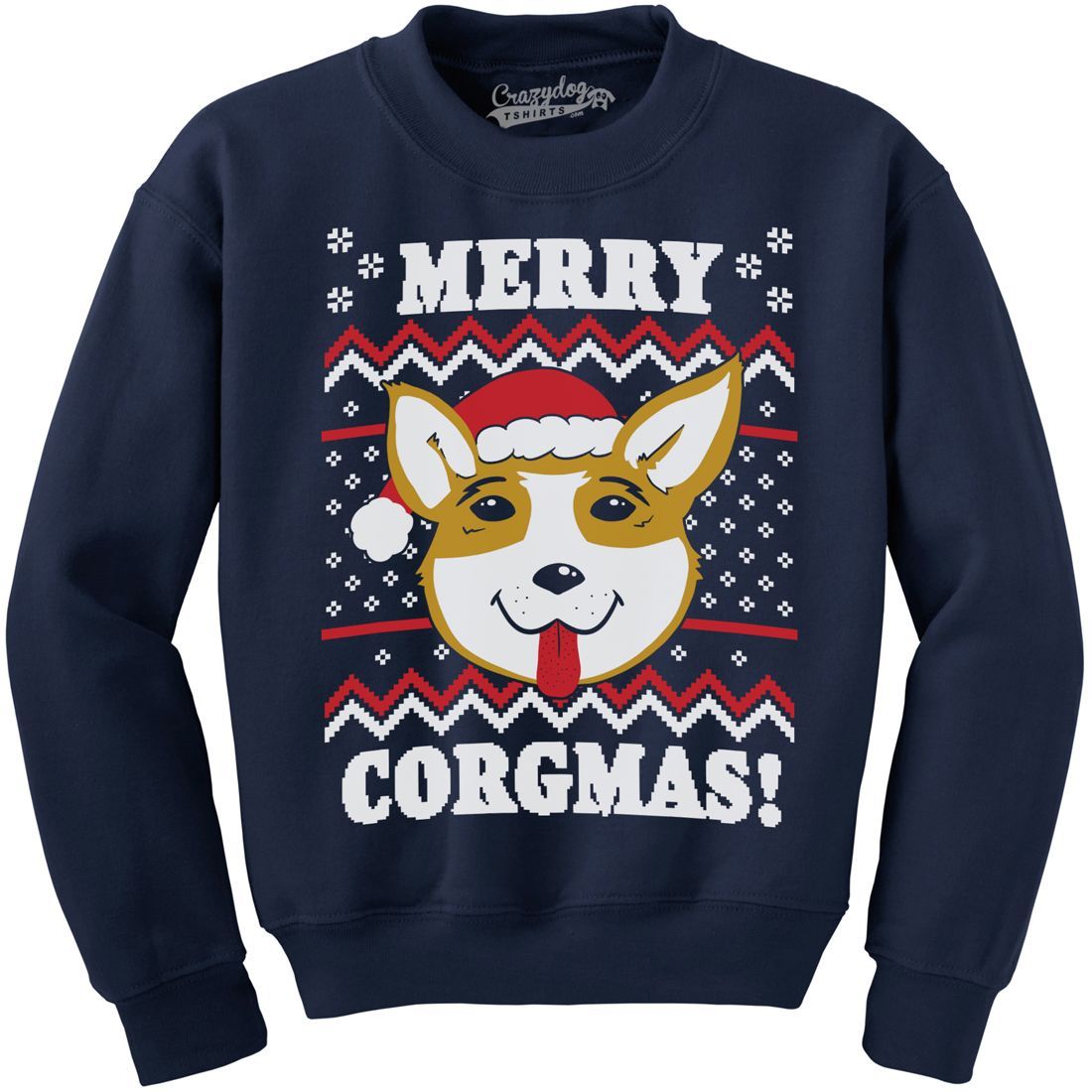 Bonmartx Merry Corgmas Crew Neck Sweatshirt